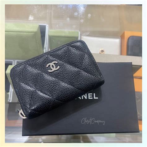 chanel card number|chanel card holder zipped.